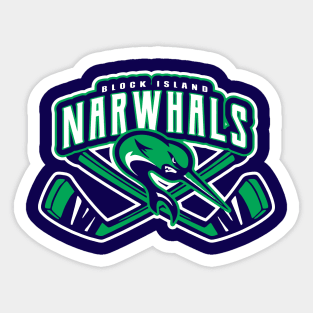 Block Island Narwhals Hockey Sticker